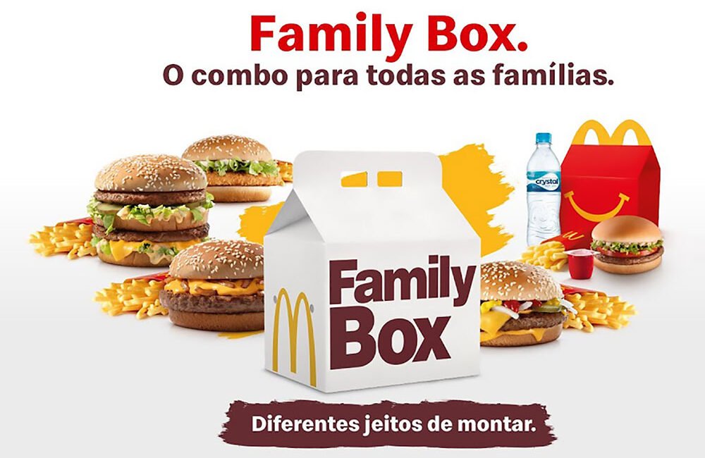 McDonald’s lança caixa tamanho família para delivery e drivethru