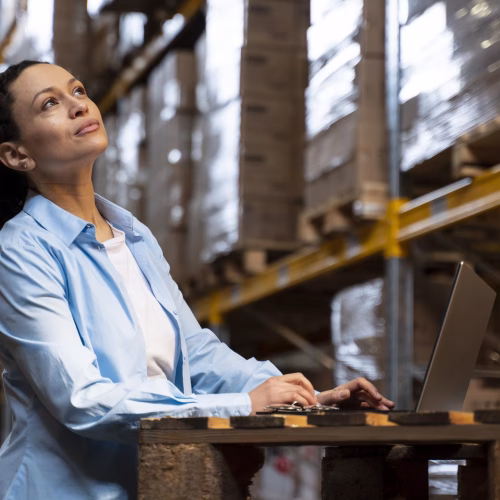 woman-working-warehouse